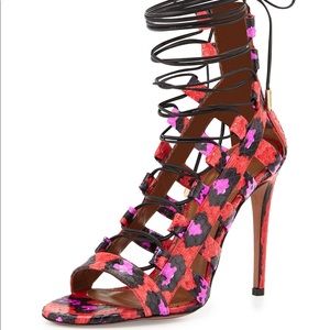 Aquazzura Amazon Candy Lipstick Heels